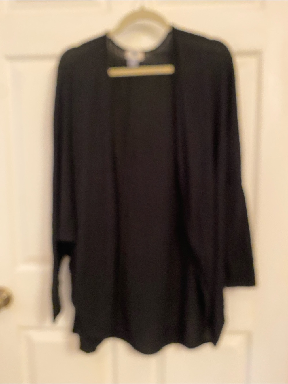 Old Navy Black Open-Front Long Cardigan